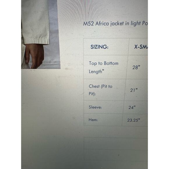 Dr. Collectors Hollywood M52 Africa jacket in light Poplin Size Large - Picture 5 of 7